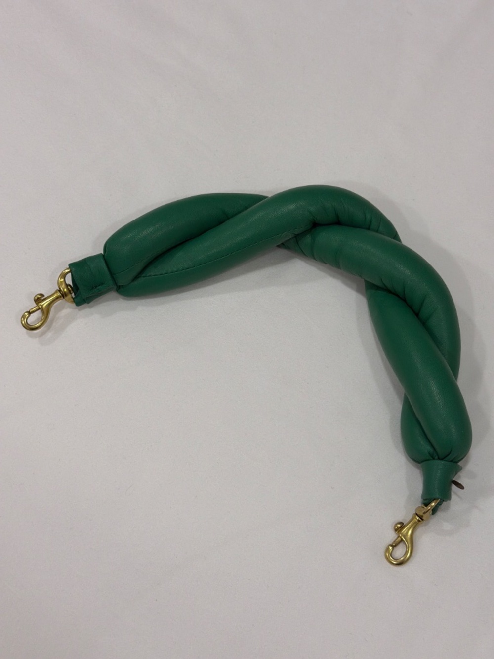 Clare V Twisted Puff Top Handle in Emerald Italian Nappa NWT - Picture 5 of 5